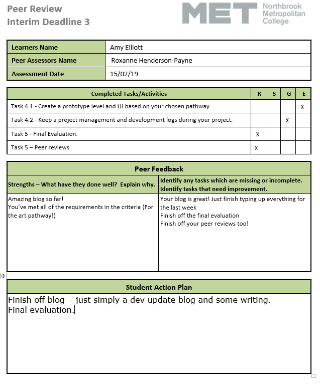Peer review 3