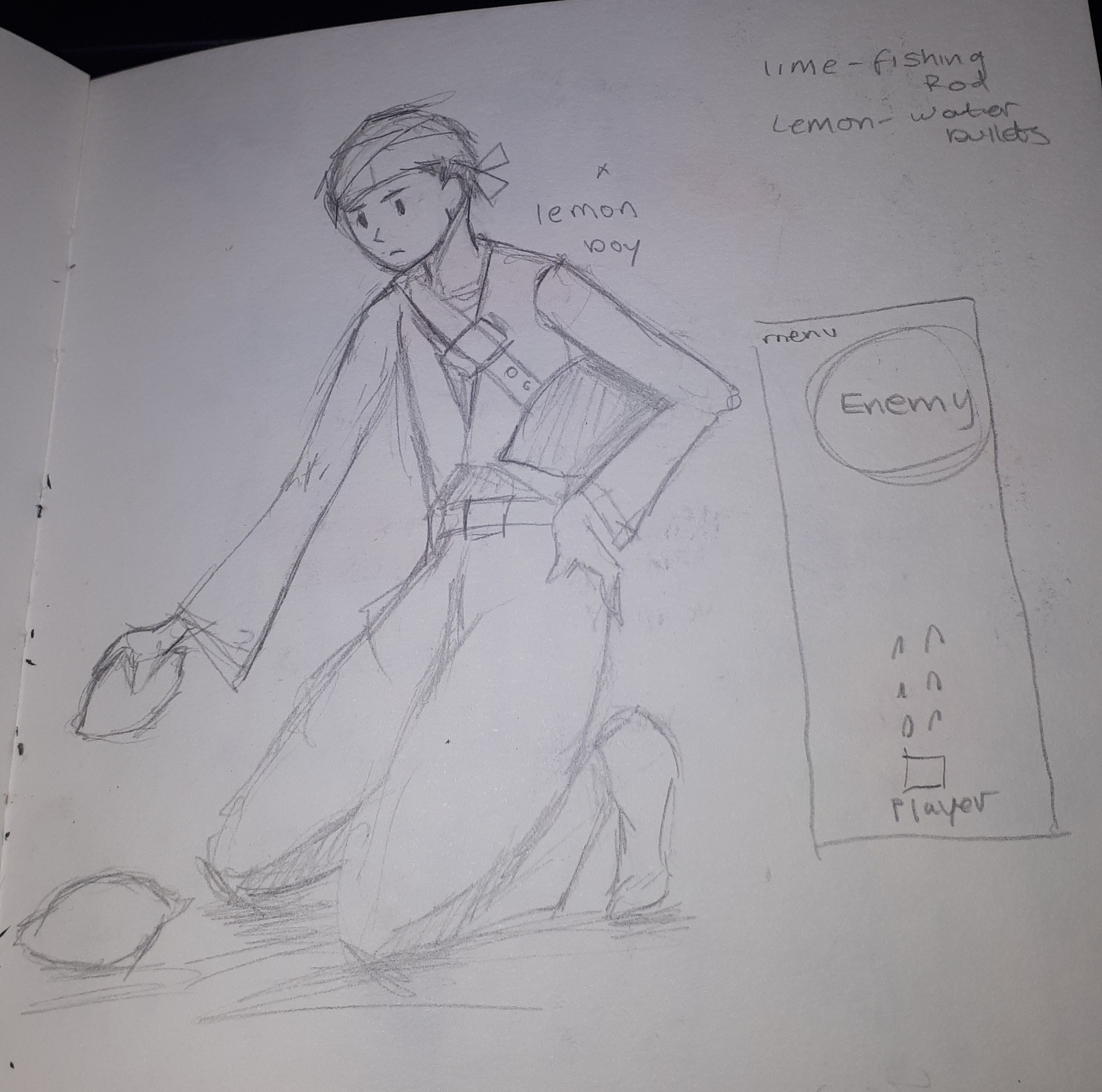 Early concept of Lemon when he was being developed