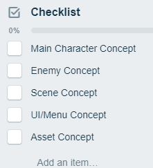 Trello board cards