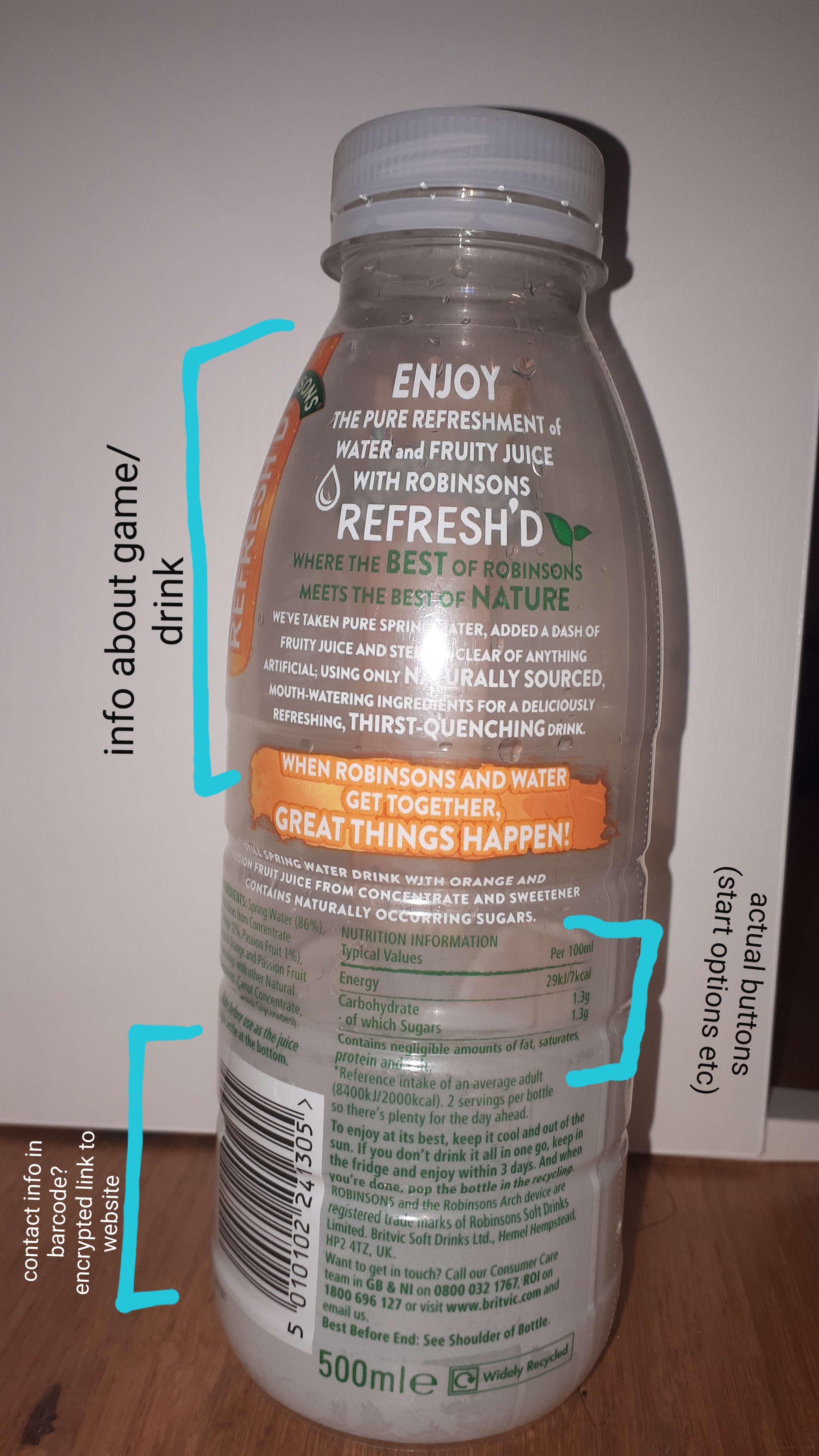 Photobashing my own bottle of drink