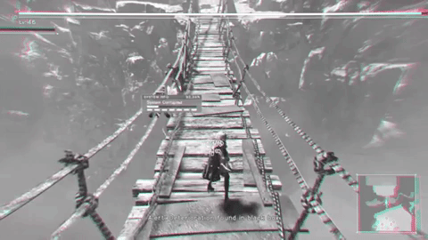 NieR: Automata UI glitching out