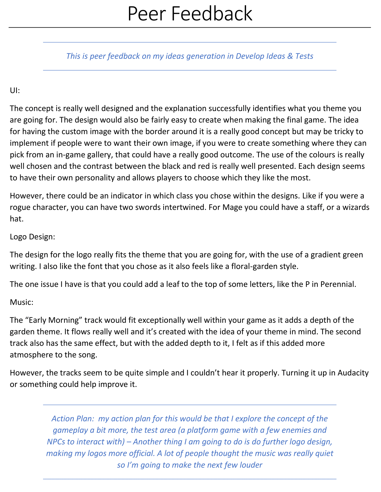 Peer Feedback 4-1
